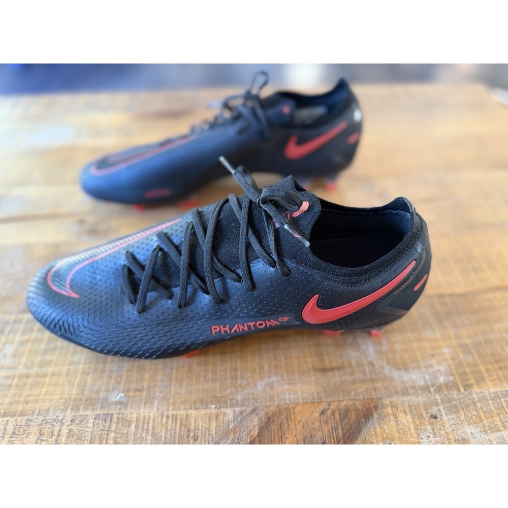 Nike Phantom GT Elite FG Men Soccer Black Red CK8439-060 Size 12